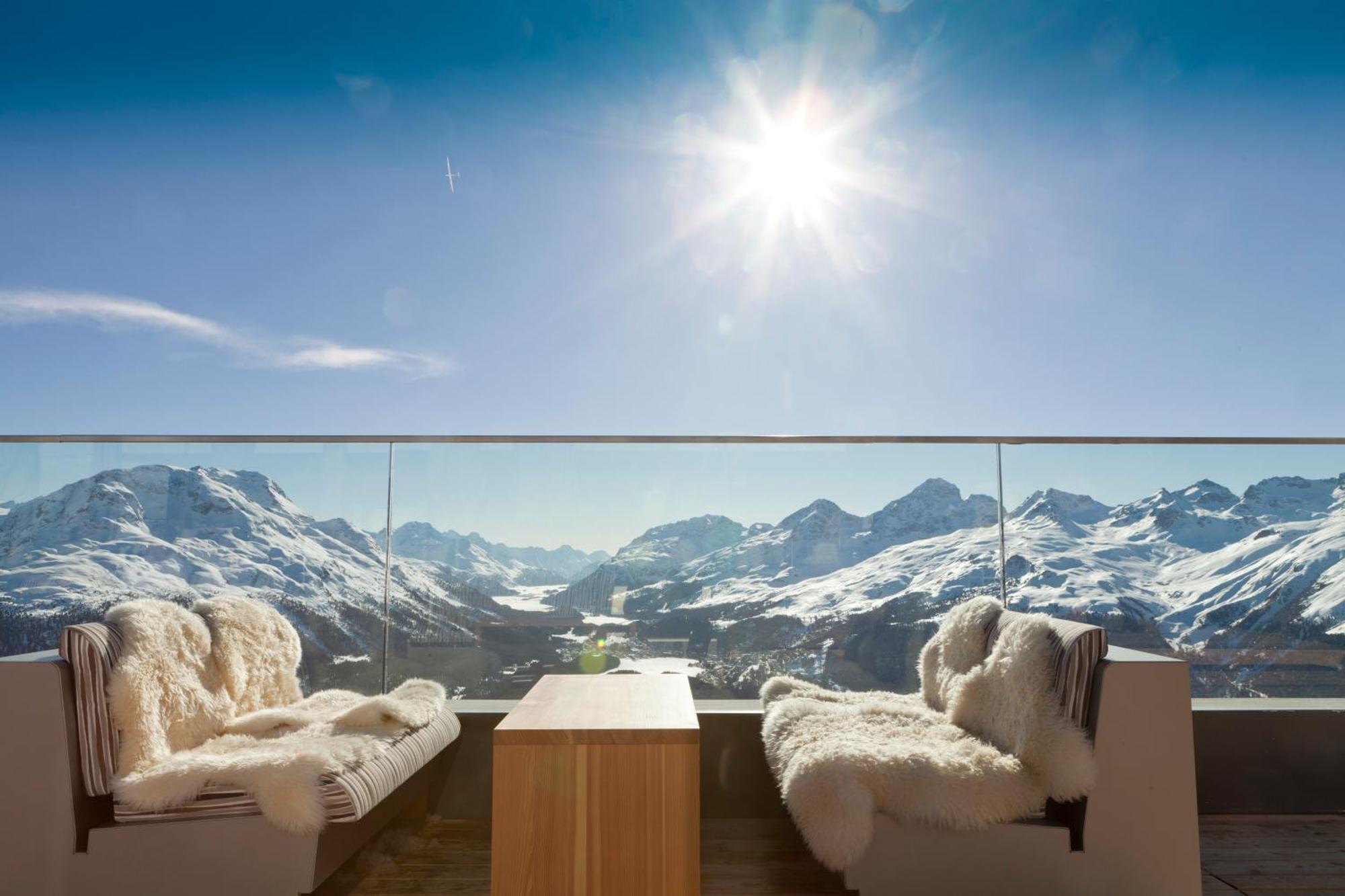 Romantik Hotel Muottas Muragl Samedan Bagian luar foto